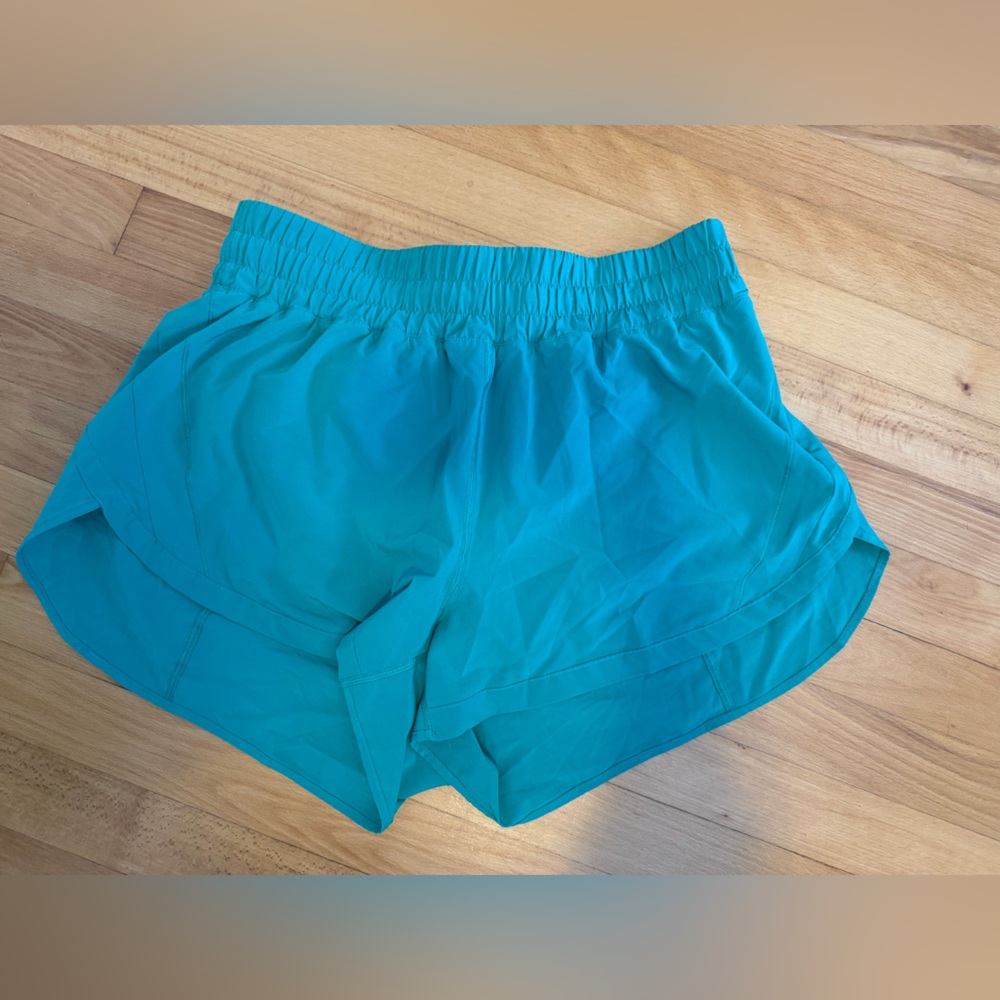 Lululemon Track That High-Rise Lined Short in Raceway Green